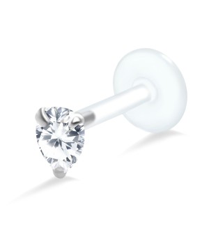 Pear Shaped Stone Labrets Push-in LA-191